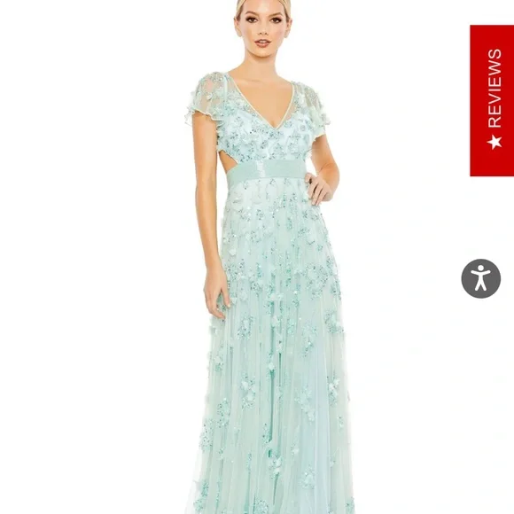 wedding dress and blue shoes Satin Almond Toe Block Heel with Pearls Ankle Strap main image 1